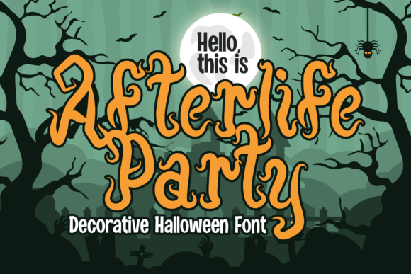Afterlife Party: A Joyful Display Font for Creative Designs