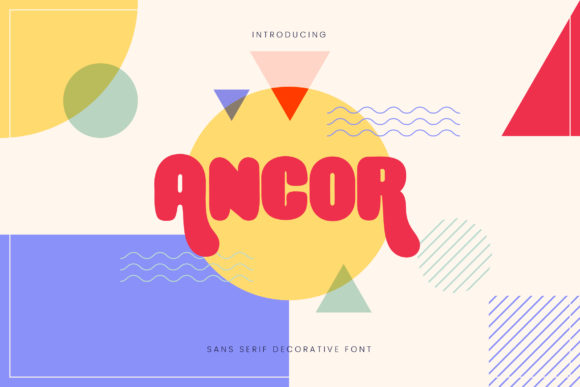 Ancor Font: A Versatile Display Font for Bold Design