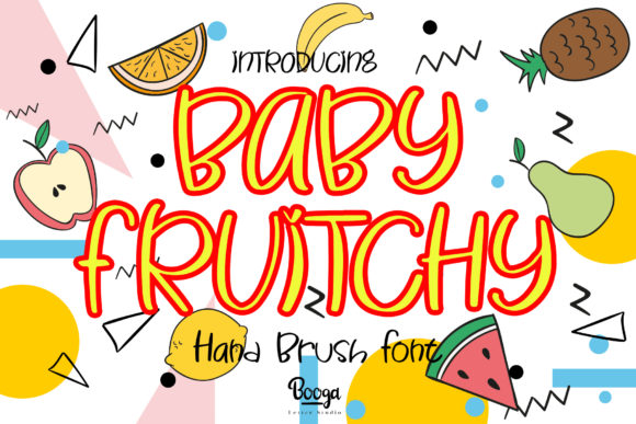 Baby Fruitchy Font for Creative Projects