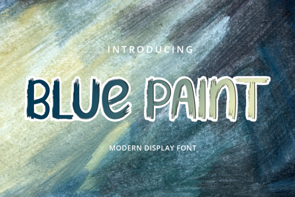 Blue Paint Font: A Versatile Brush-Style Display Font