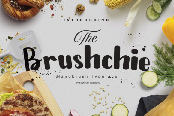 Brushchie: A Simple and Neat Lettered Display Font
