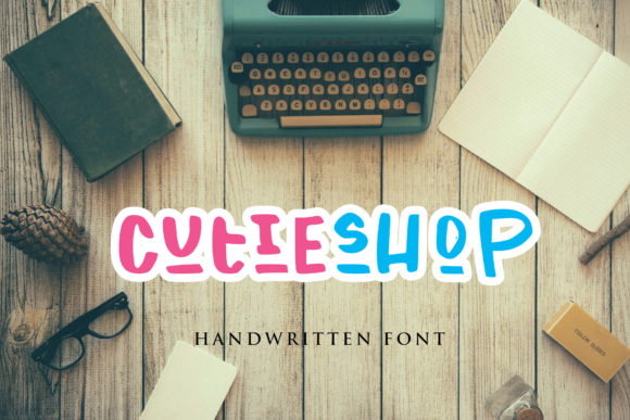 Cutie Shop: A Simple and Neat Lettered Display Font for Creative Projects