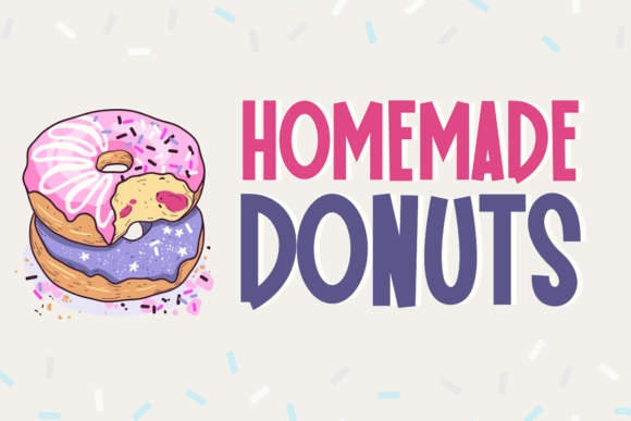 Homemade Donuts Font for Creative Projects