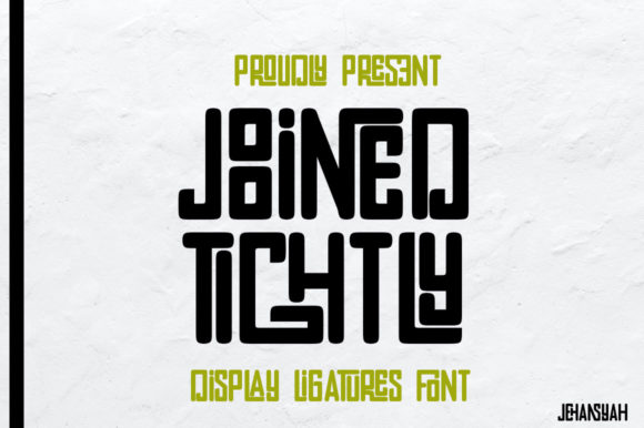 Joined Tightly: A Bold Display Font for Creative Impact