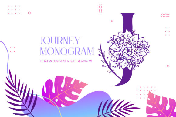 Journey Monogram: A Unique Display Font for Creative Expression