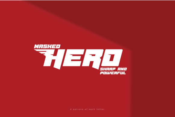 Masked Hero: A Bold Display Font for Creative Expression