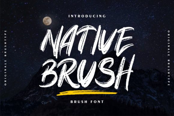 Native Brush: A Bold Display Font for Creative and Professional Workflows