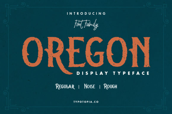 Oregon Font: Bold and Chunky Display Style
