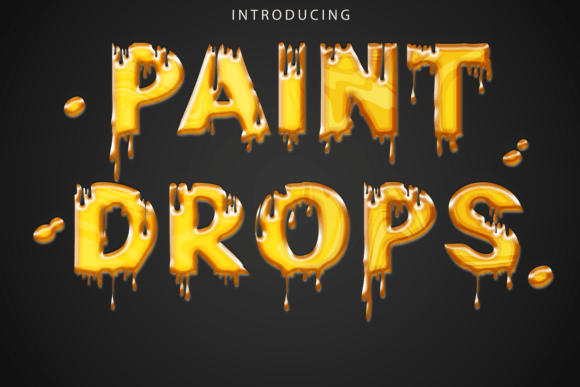 Paint Drops: A Bold Display Font That Adds Visual Punch to Any Design