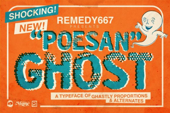 Poesan Ghost: A Bold Display Font for Creative and Professional Workflows