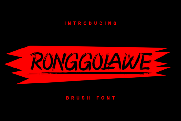 Ronggolawe: A Bold and Unique Display Font for Creative Impact